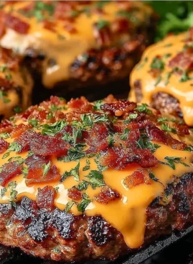 Delicious Crack Burgers plated with fresh ingredients