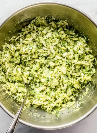 Fresh Green Goddess Cabbage Salad with vibrant greens and dressing