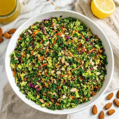 A colorful detox salad with fresh vegetables and herbs for healthy eating.