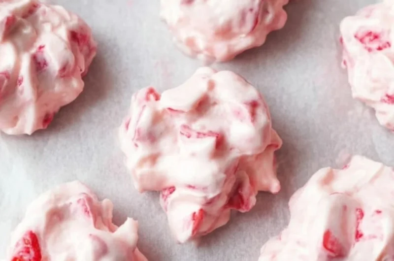 Delicious Chocolate Strawberry Yogurt Clusters recipe ready to enjoy.