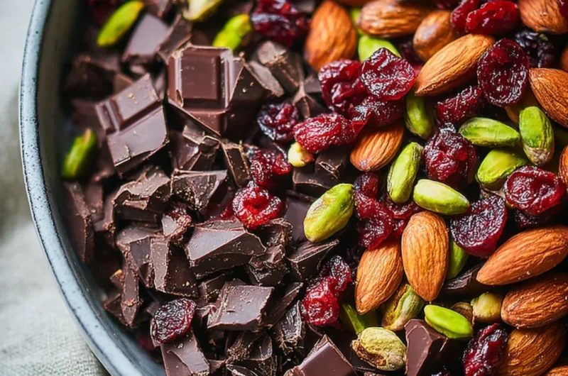 Delicious Dark Chocolate-Cherry Trail Mix for anti-inflammatory benefits