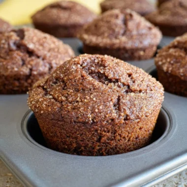 Delicious glazed gingerbread muffins, perfect for festive occasions.
