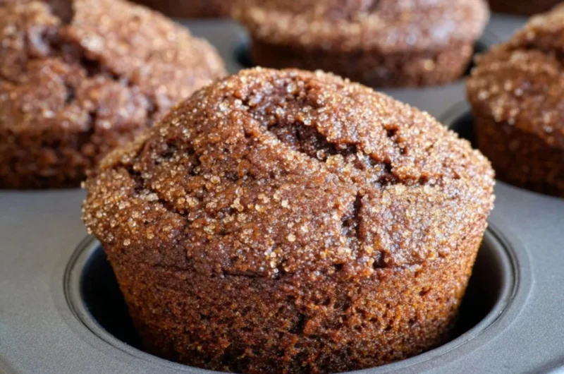 Delicious glazed gingerbread muffins, perfect for festive occasions.