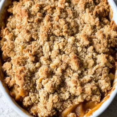 Delicious gluten-free apple crisp with a golden oat topping