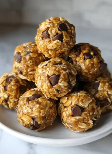 No-Bake Peanut Butter Energy Bites, a healthy snack option.