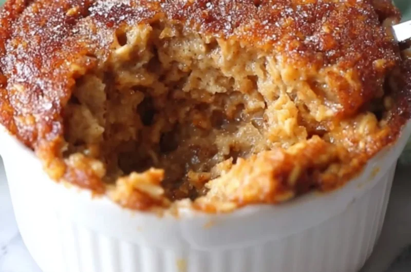 Homemade oatmeal muffin with nuts and fruits, perfect for a healthy snack.