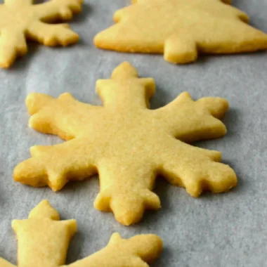 Delicious homemade sugar cookies on a plate.