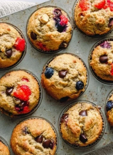 Delicious yogurt muffins fresh out of the oven