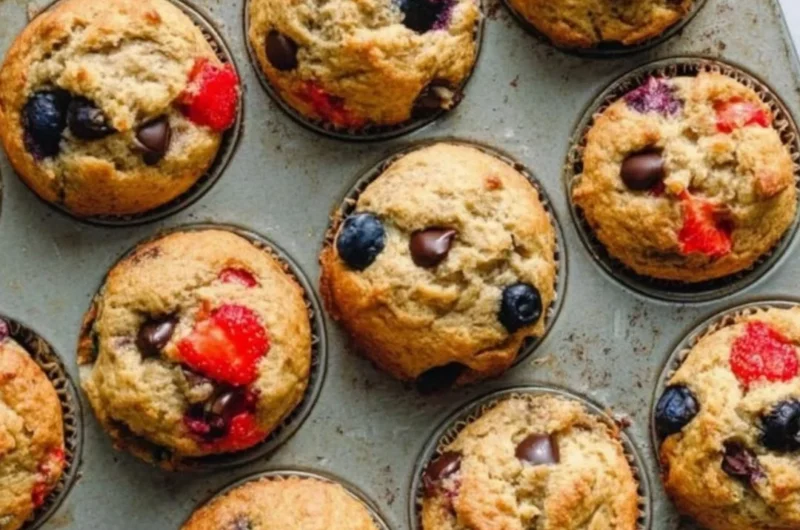 Delicious yogurt muffins fresh out of the oven