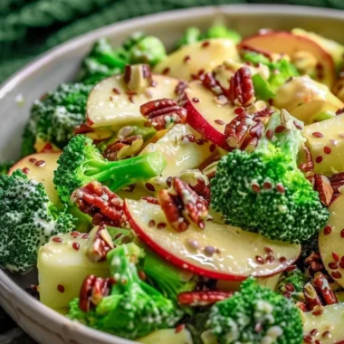 Delicious Apple Broccoli Salad with fresh ingredients and vibrant colors