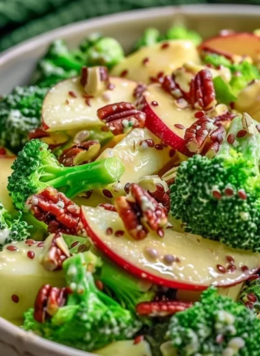 Delicious Apple Broccoli Salad with fresh ingredients and vibrant colors