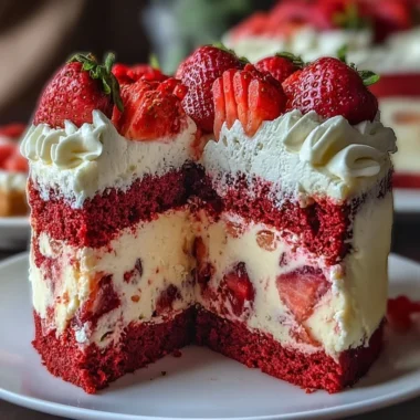 Delicious strawberry earthquake cake, a show-stopping dessert for any occasion
