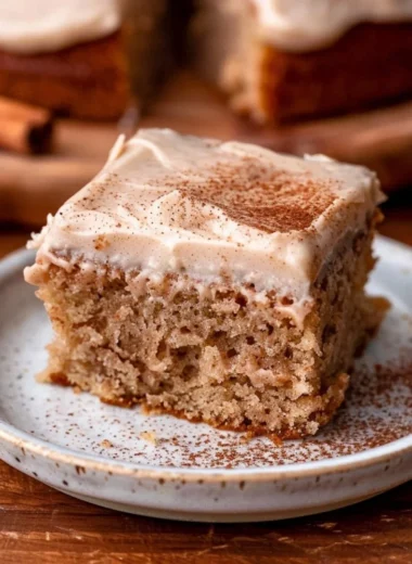 Delicious spiced chai cake with aromatic spices and frosting