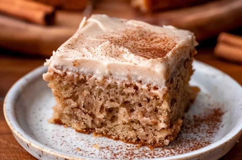 Delicious spiced chai cake with aromatic spices and frosting