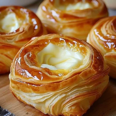 Delicious Cheese Danish pastry with creamy cheese filling