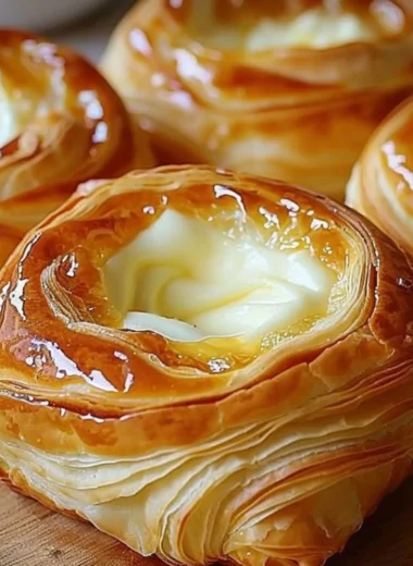 Delicious Cheese Danish pastry with creamy cheese filling
