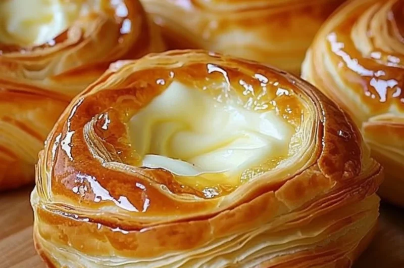 Delicious Cheese Danish pastry with creamy cheese filling
