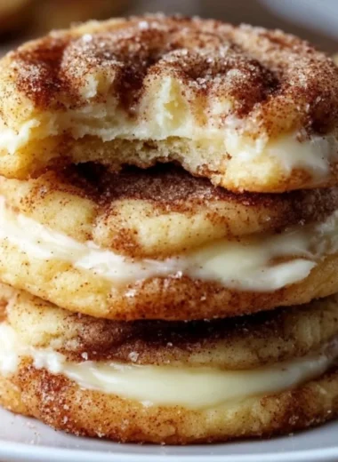 Delicious Cinnamon Roll Cheesecake Cookies on a plate