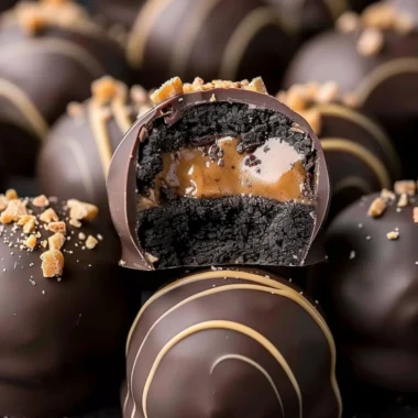 Delicious Reese's Oreo Balls made with chocolate, peanut butter, and Oreo cookies
