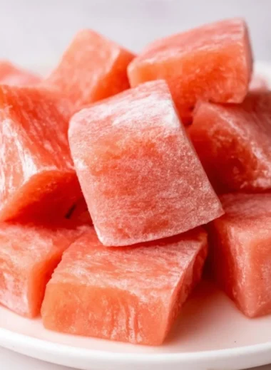 Delicious Watermelon Mochi dessert with a refreshing watermelon flavor.