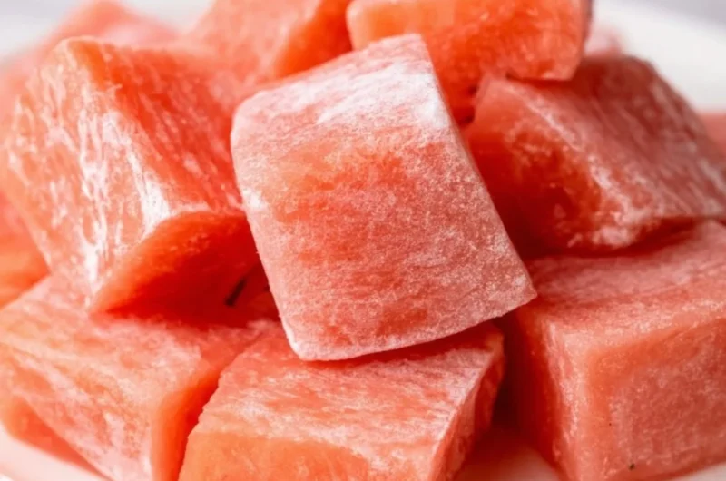 Delicious Watermelon Mochi dessert with a refreshing watermelon flavor.